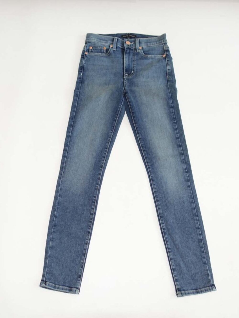 Modern American Women's Soho High Ankle Jeans Size 24 NWT Blue Stretch Denim